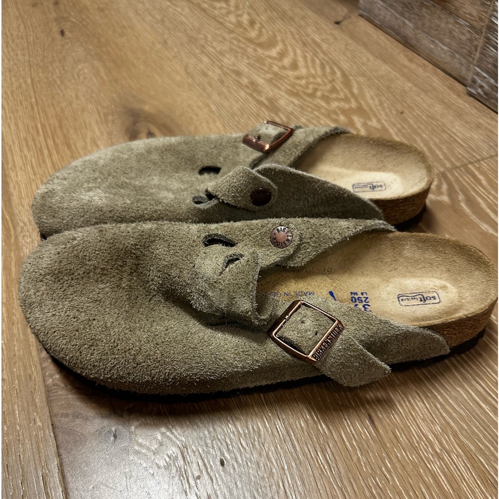 Birkenstock Boston clog size 39 taupe.